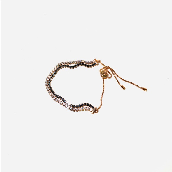 Swarovski Double Rose Gold Adjustable Bracelet - Picture 4 of 5